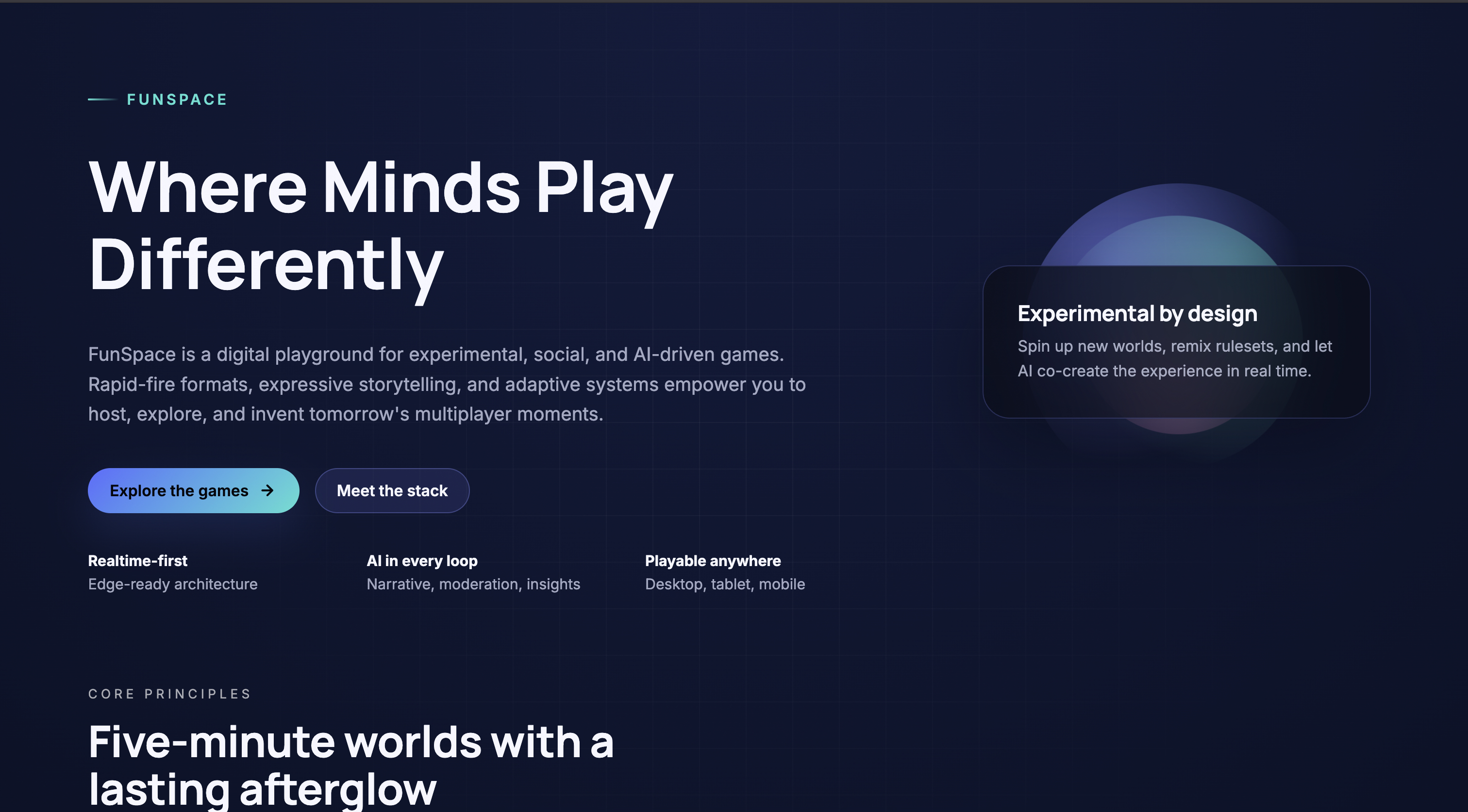 FunSpace creative multiplayer hub